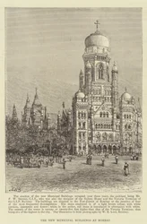 The New Municipal Buildings at Bombay